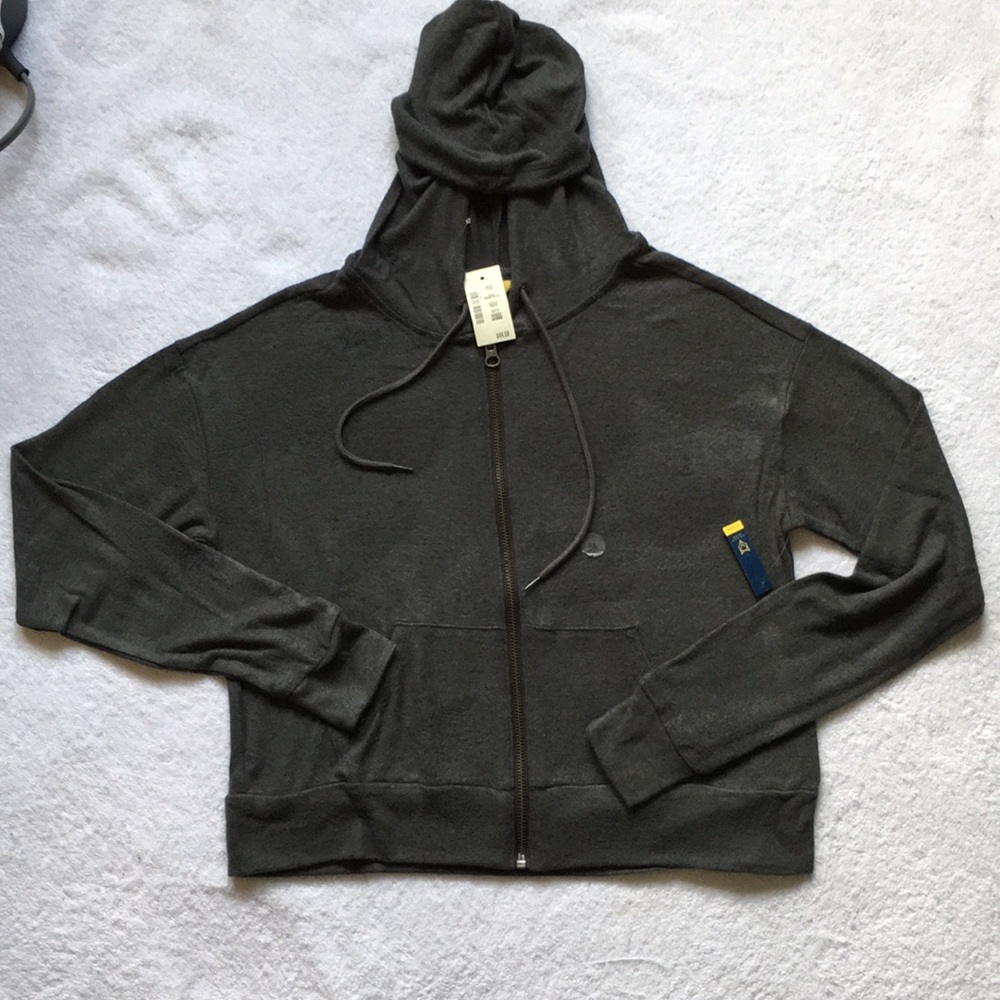 Aeropostale Women's Sleep Hoodie XS evergreen